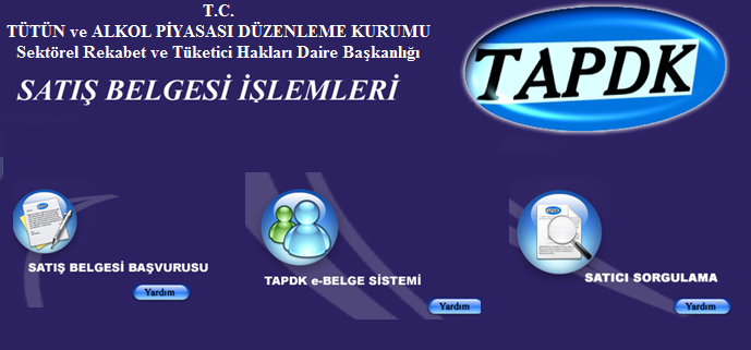 online tapdk tekel ruhsat sat belgesi giri ekran